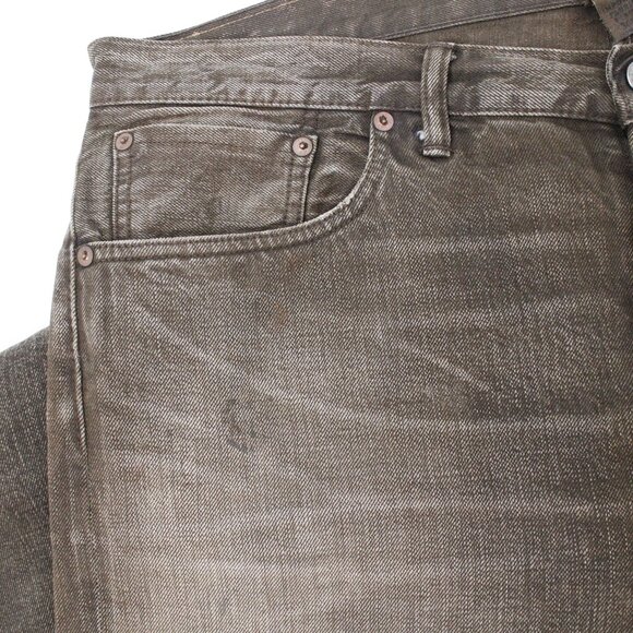 Ralph Lauren RRL jeans mens 36 40x37 destroyed brown patch button fly‎ selvedge - Picture 9 of 16